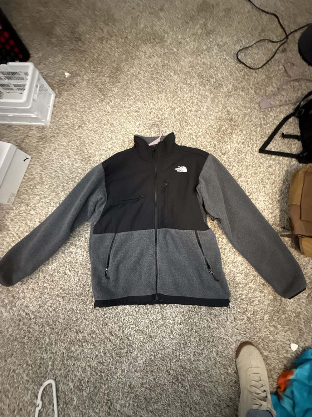 The North Face Men's Denali Fleece Jacket Charcoal Grey/Black